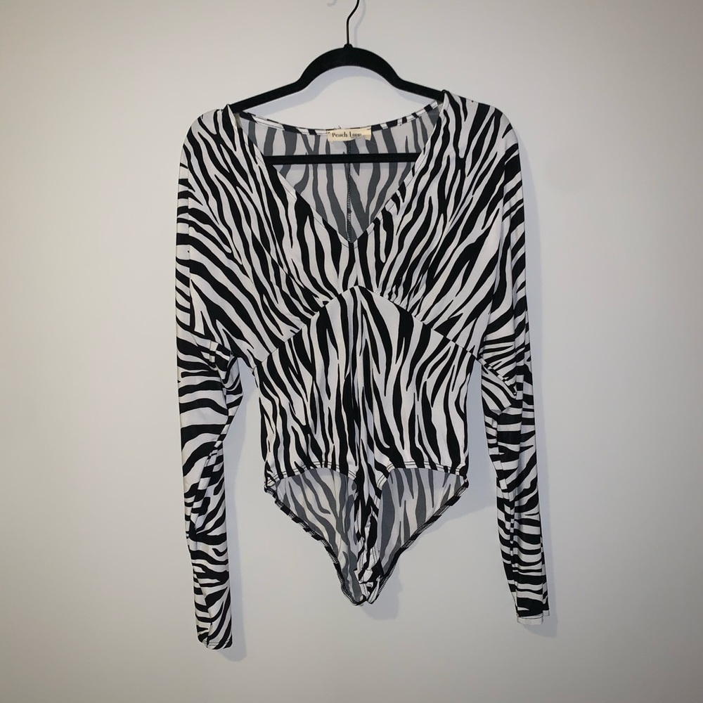 Zebra body suit